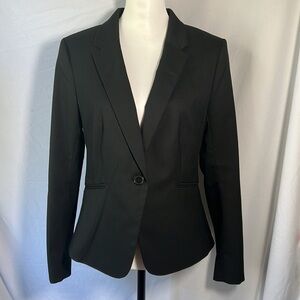 H&M Conscious Black Button Suit Jacket Blazer - Women's Medium - NWT